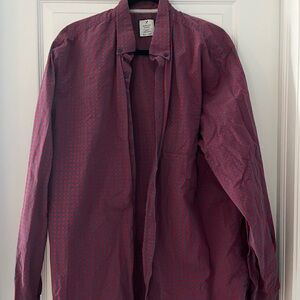 Denver Hayes Red and Blue Checkered Shirt